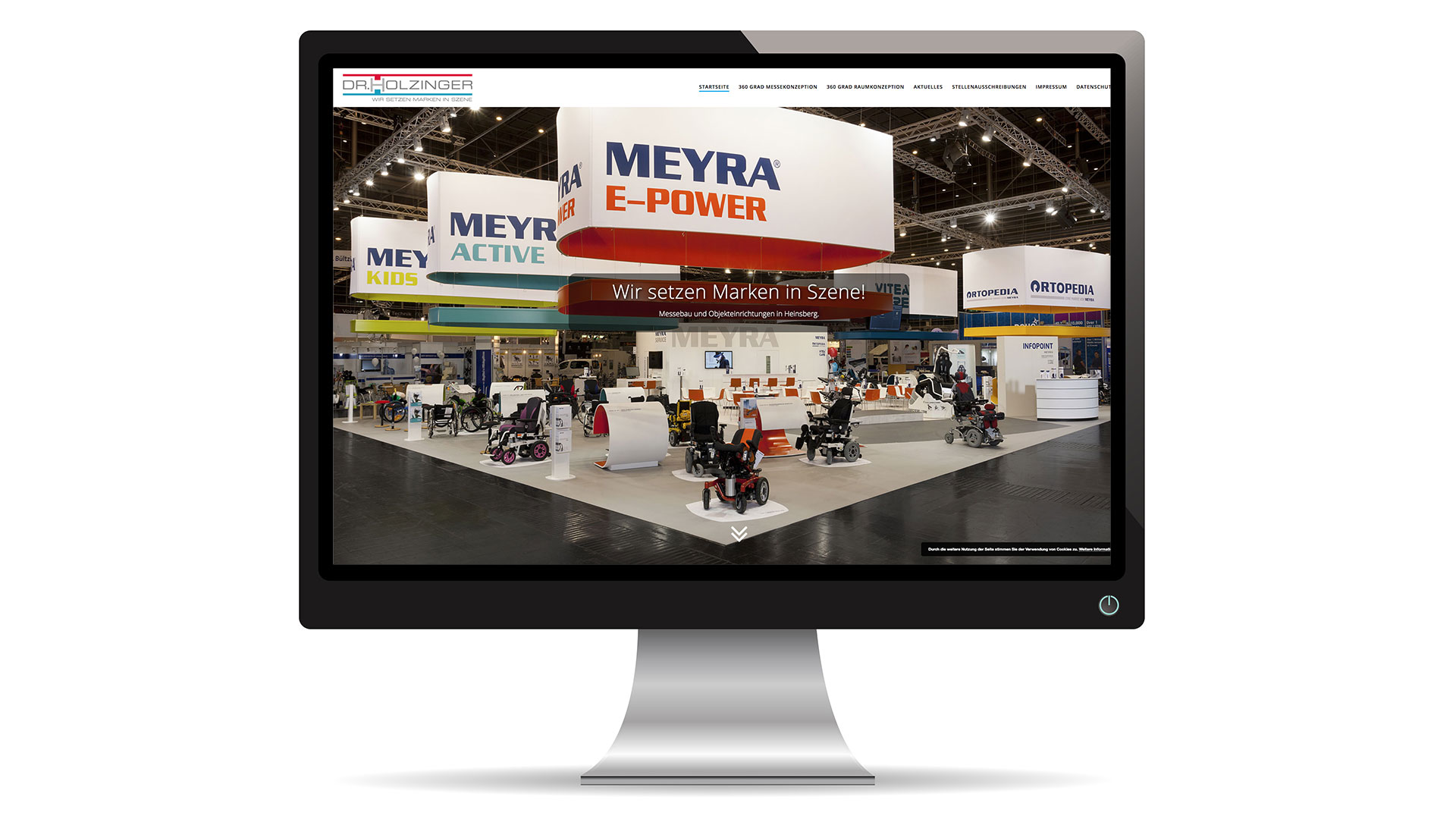 Webseite Messebau