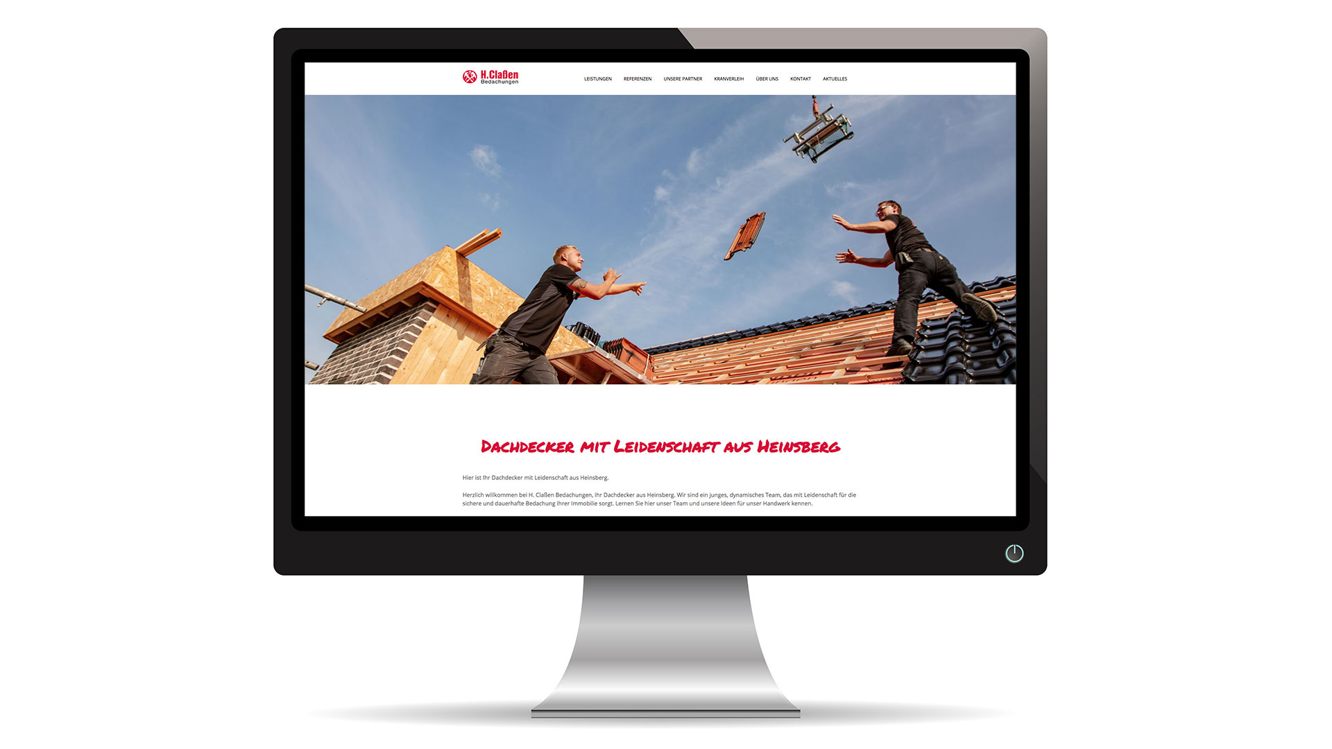 Webseite Dachdecker